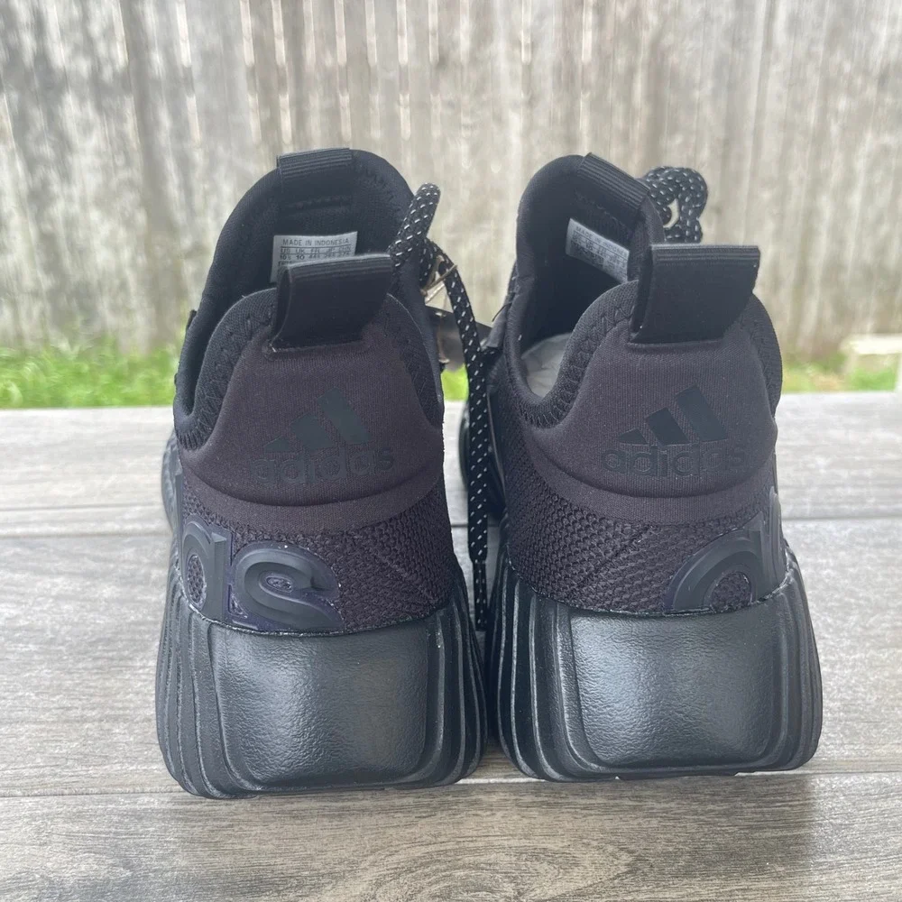 Adidas Kaptir 3.0 Running Shoes Mens 10.5 Black IF7316 Sneakers Trainers GYM NEW